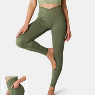 CLOUDFUL® CROSSOVER POCKET PLAIN 7/8 LEGGINGS